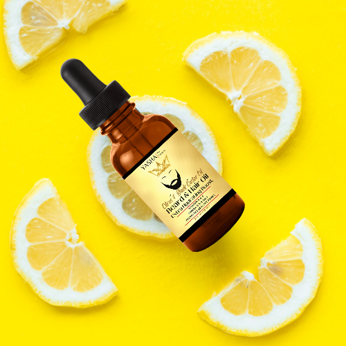 Beard & Hair Oil - Citrus & Black Castor Oil (2 oz) (7599691301106)