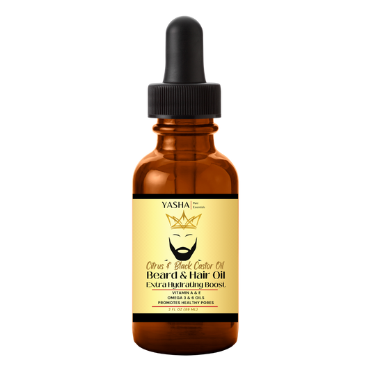 Beard & Hair Oil - Citrus & Black Castor Oil (7599691301106)